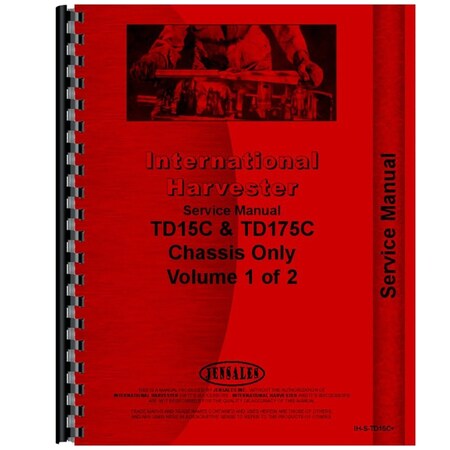 Service Manual For International Harvester TD15C Crawler Chassis Only